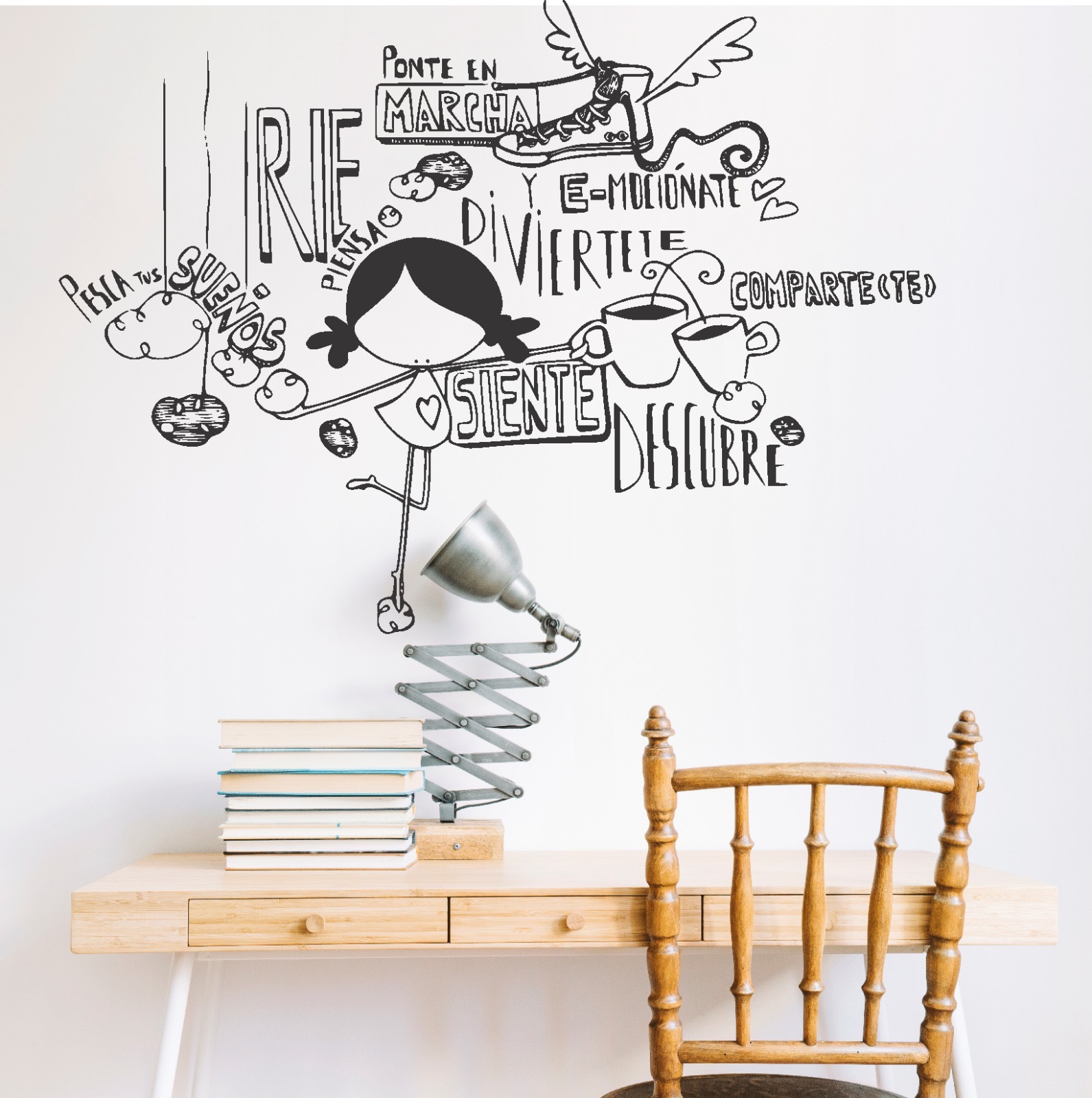 Frase Decorativa de Eduardo Galeano "Ponte en marcha rie.." 80x60cm - Imagen 4