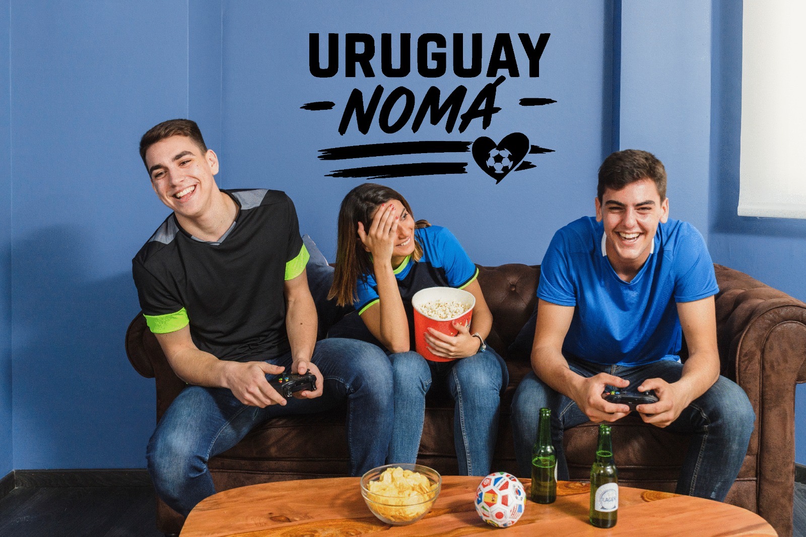 Vinilo Sticker Frase decorativa Futbol "Uruguay Noma.." Mundial Uruguay