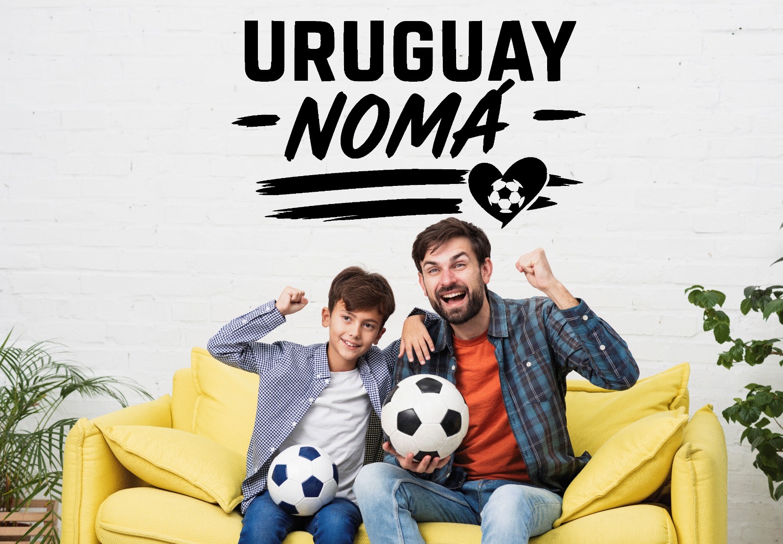 Vinilo Sticker Frase decorativa Futbol "Uruguay Noma.." Mundial Uruguay - Imagen 2