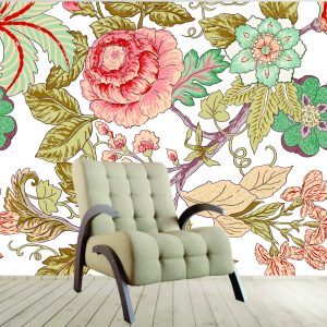 Vinilos Sticker Full Color Murales diseño Flores decorativas