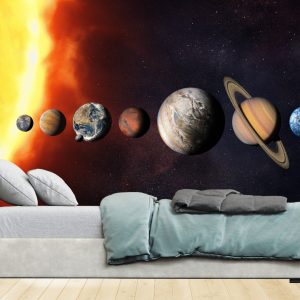 Vinilos  Sticker Full color Murales diseño Sistema solar Galaxia