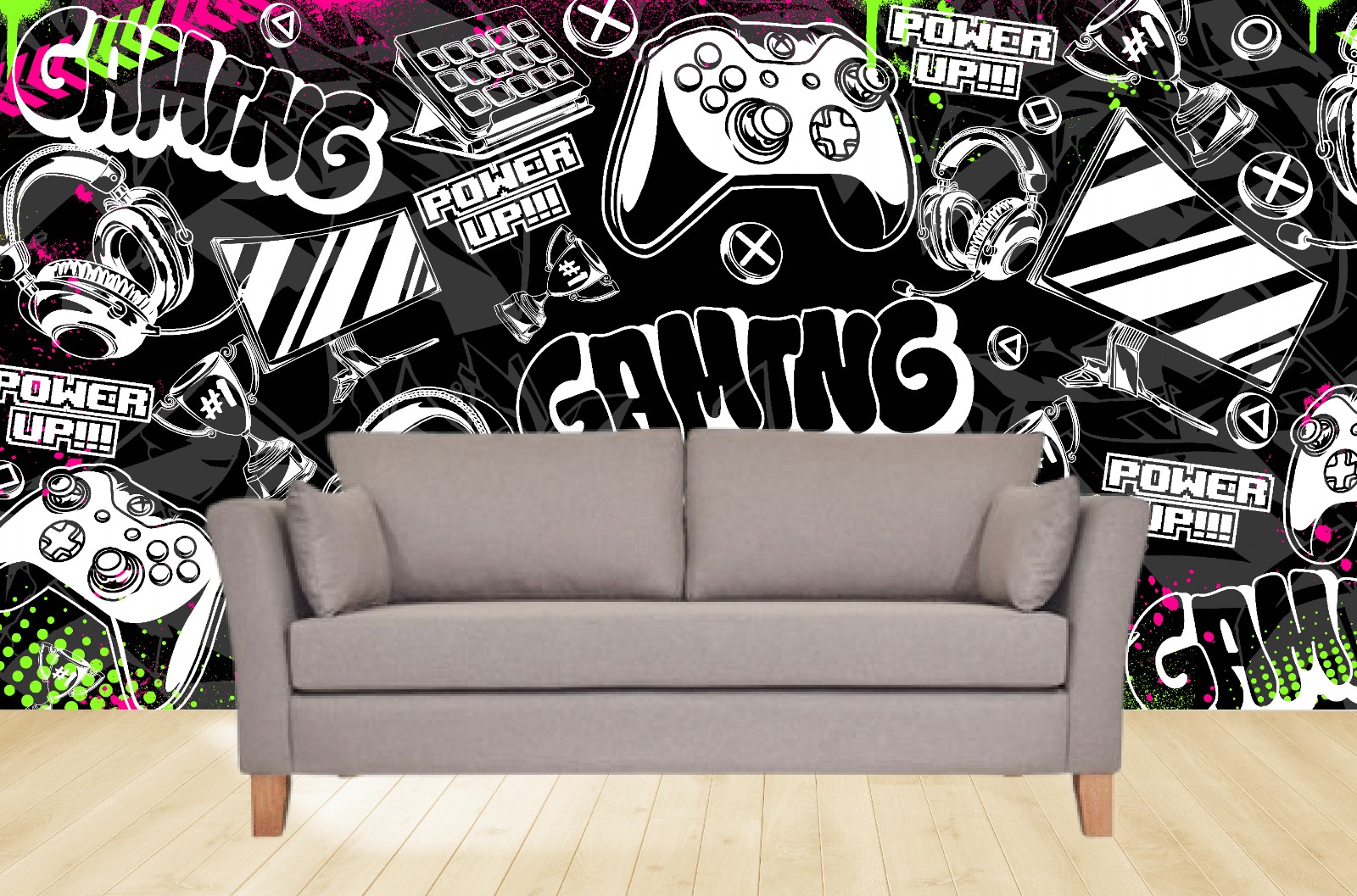 Vinilos Sticker Full color Murales diseño Gaming Playstation