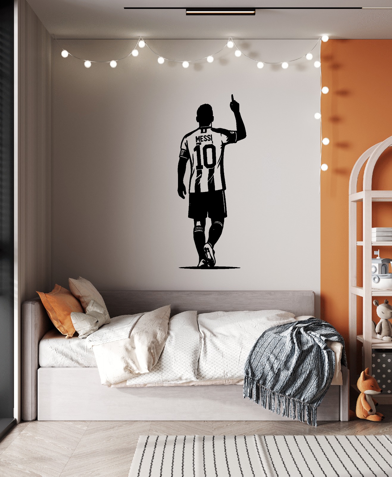 Vinilo Sticker Jugador decorativo Futbol "Leonel messi" Mundial Uruguay - Imagen 3
