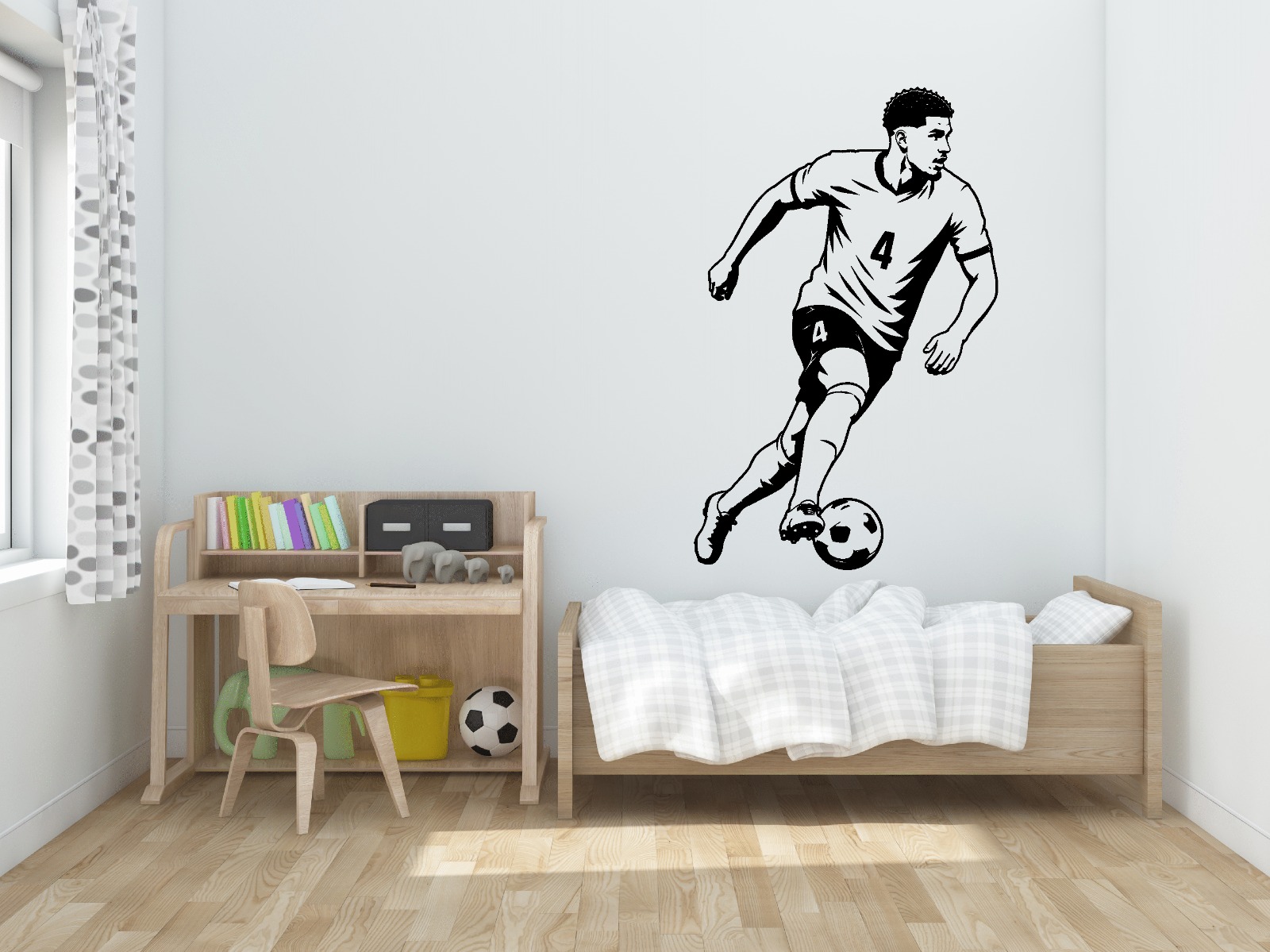 Vinilo Sticker Jugador decorativo Futbol "Ronald Araújo" Mundial Uruguay