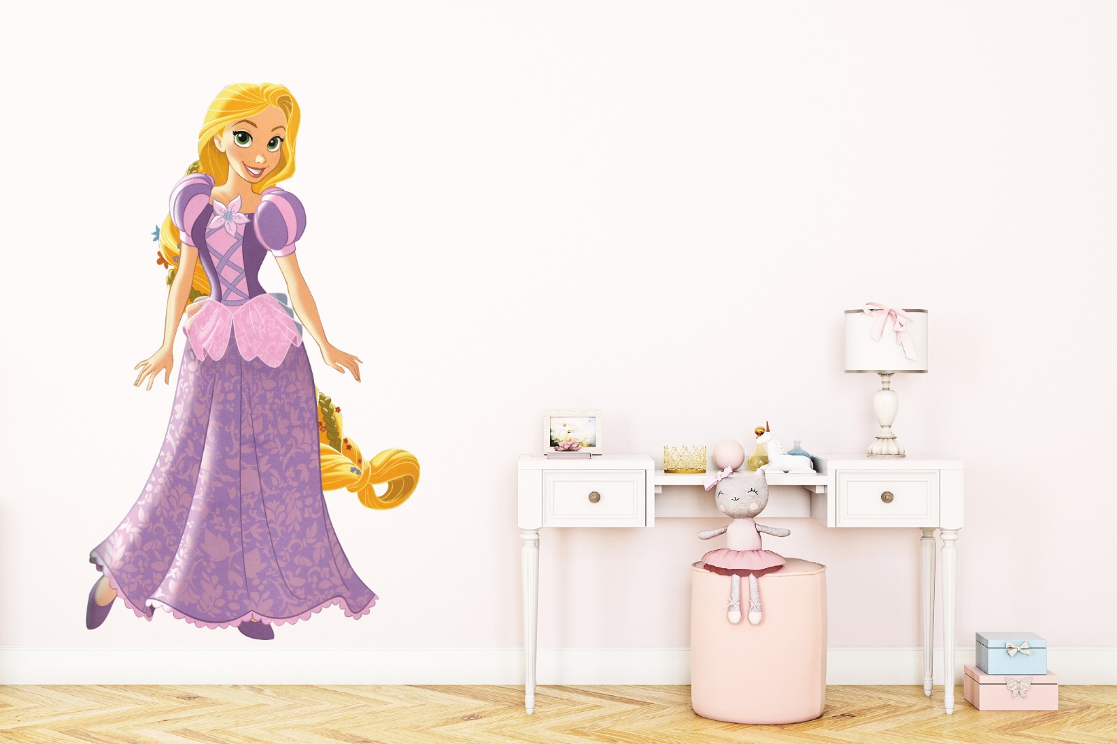 Vinilo Sticker Full color Infantil decorativo Princesa Rapunzel