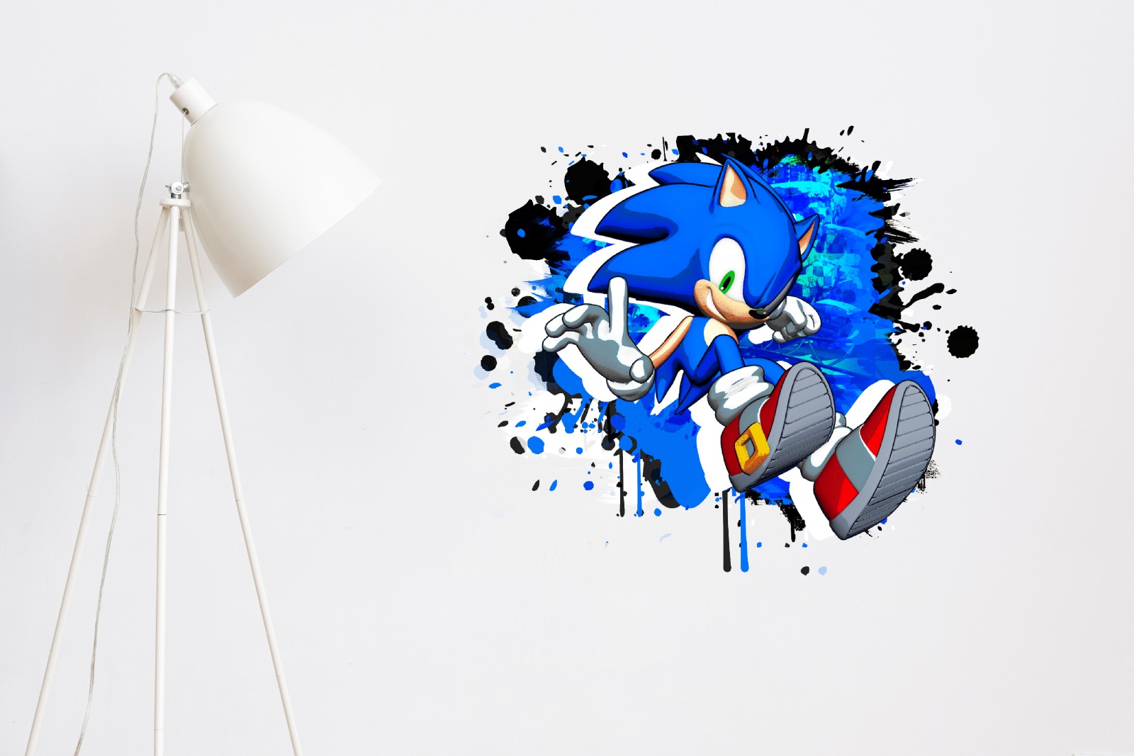 Vinilos Infantil Sonic decorativo Pared 65cmx60cm