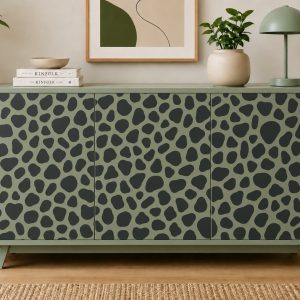 Vinilos Sticker Full Color Murales diseño Animal print Negro