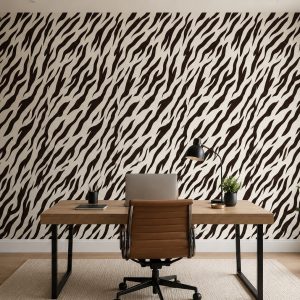 Vinilos Sticker Full Color Murales diseño Animal print Blanco y negro
