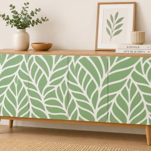 Vinilos Sticker Full Color Murales diseño Hojas verdes Grandes