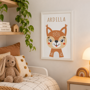 Cuadros Animales del Bosque Ardilla