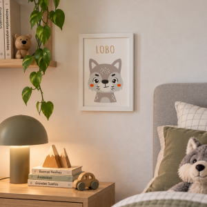 Cuadros Animales del Bosque Lobo