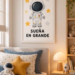 Cuadros Del Espacio Astronauta "Suena en Grande"